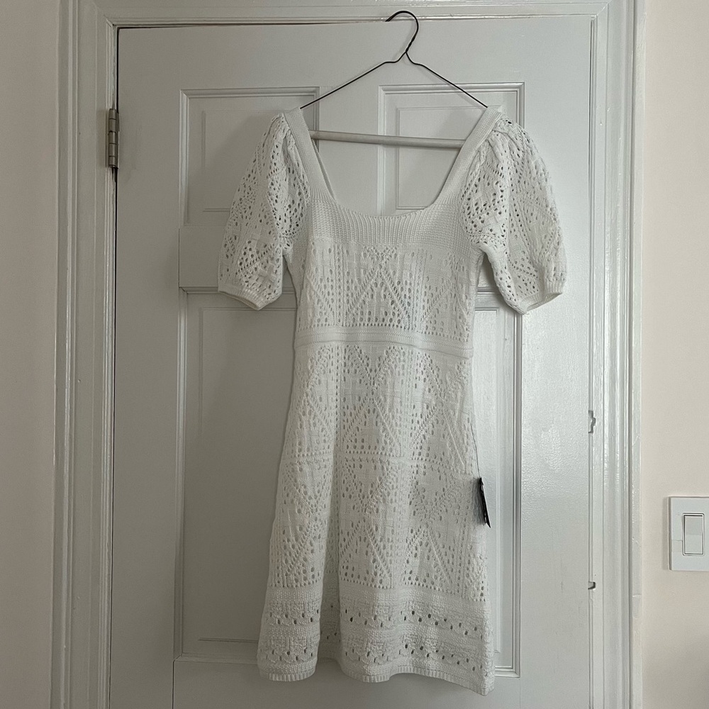 NWT Lulu’s White Crochet Dress Size Small